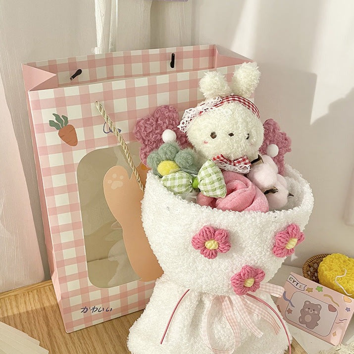 Christmas gift doll bouquet  doll bouquet lovely plush girl birthday gift Best Gift for Girls