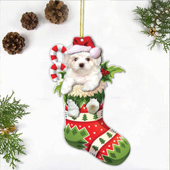 Birthday Gift for Dog Lovers  Dog Christmas Ornament  Xmas Decor Tree Hanging  2022 Christmas Ornament   Cute Dog Christmas Tree Sock Hanging Decoration