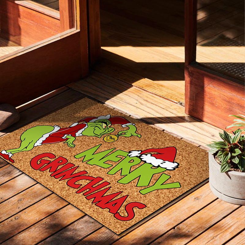 Christmas Doormat Christmas Decorations for Indoor Outdoor Home Christmas Party Essentials Decorations (23.6 x 15.7 Inches)