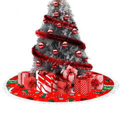 Christmas Tree Skirt Christmas Tree Decorations Winter New Year House Decoration Supplies (35inch)