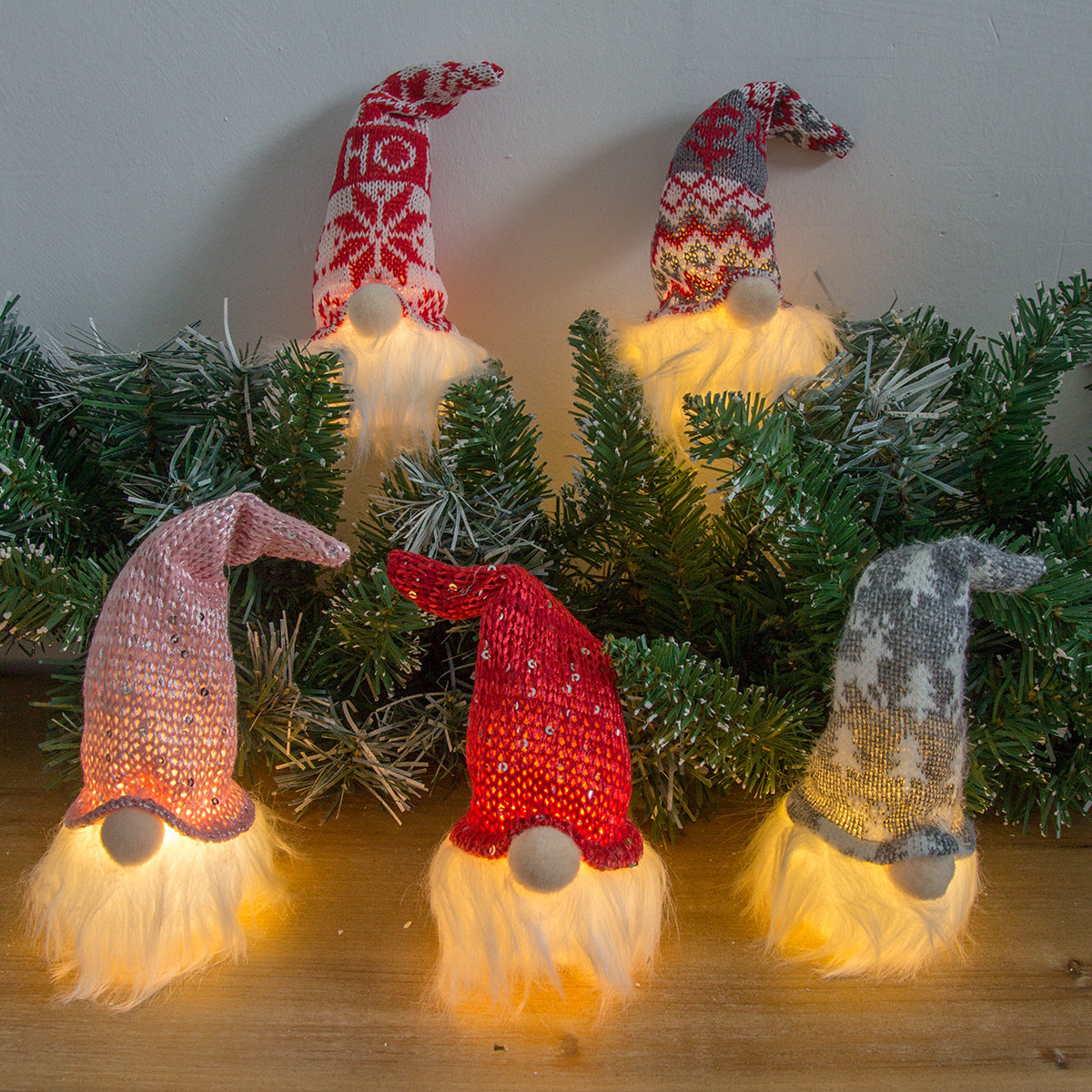 5pcs Swedish gnome Chirstmas Plush Toy Scandinavian Style Decor Christmas tree decoration