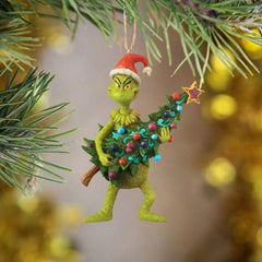 2022 Christmas Decor Grinch Christmas Hanging Decor, Funny Christmas Tree Decorations, Gift for Friends and Families