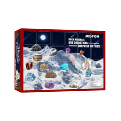 2022 Advent Calendar for Kids with 24 Gemstones to Open Each Day, a Complete Rock Collection Christmas Countdown Calendar with Mini Gemstone Dig Kit