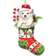 Birthday Gift for Dog Lovers  Dog Christmas Ornament  Xmas Decor Tree Hanging  2022 Christmas Ornament   Cute Dog Christmas Tree Sock Hanging Decoration