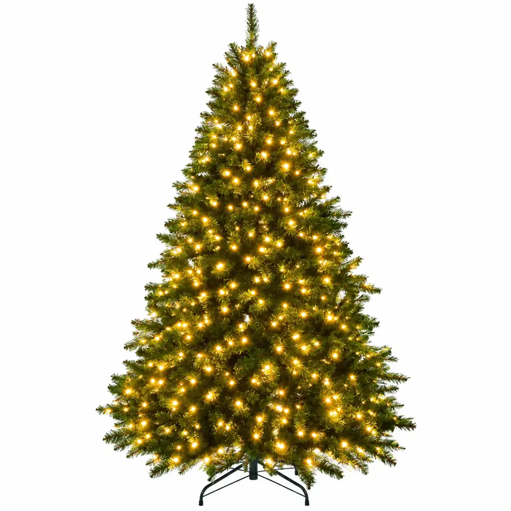 6.5 ft Dunmere Christmas tree with 600 warm white LED lights