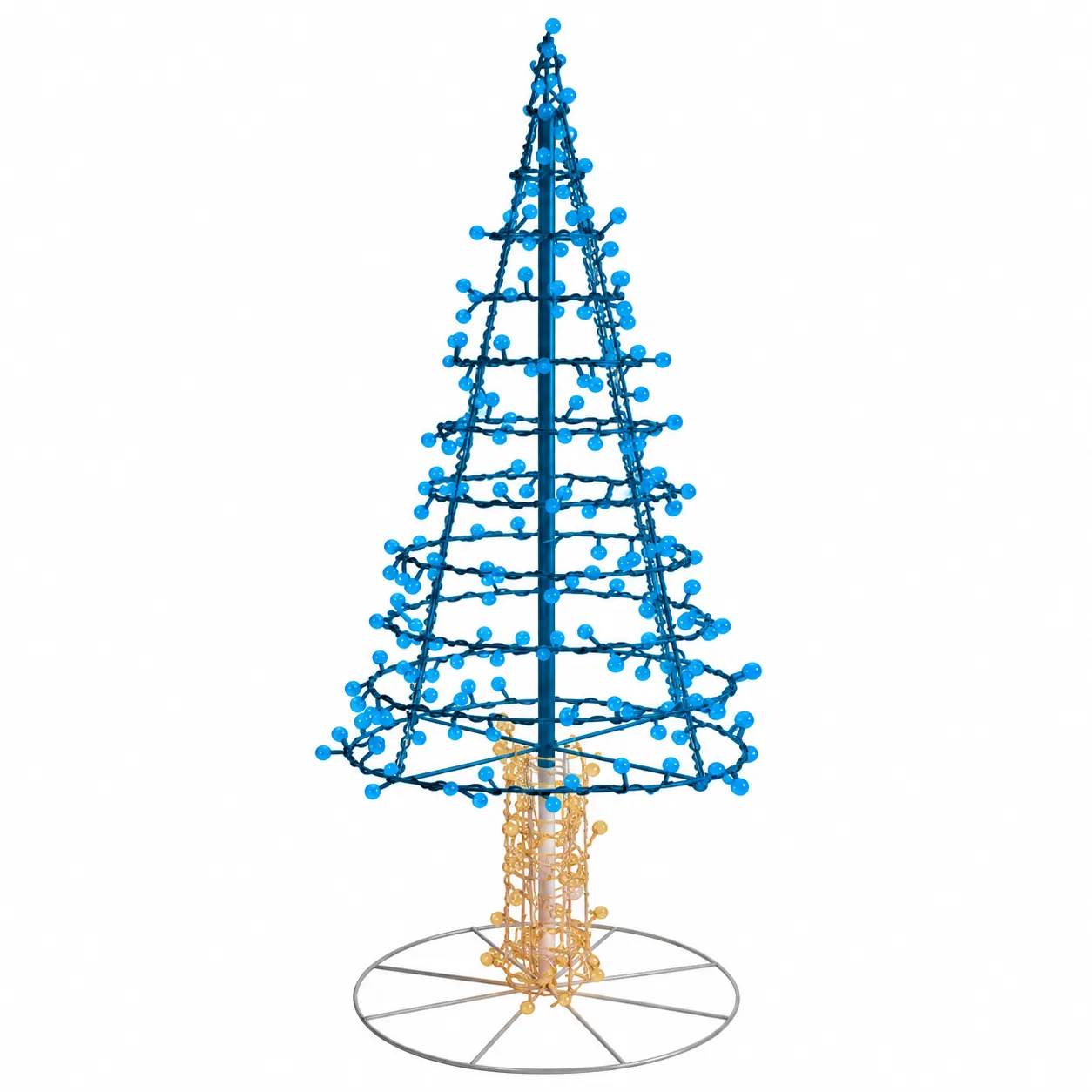 Alpine Tree LED Light Display illuminated Christmas tree decoration