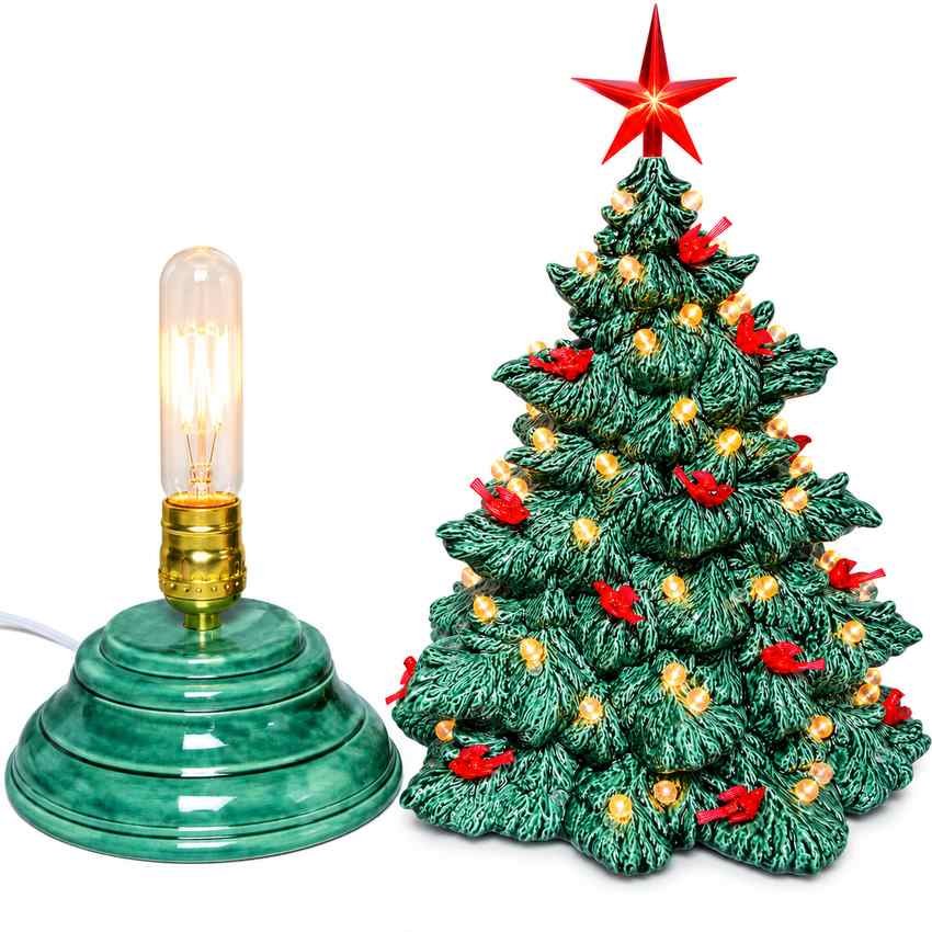Evergreen ceramic Christmas tree with Fraser Fir-inspired design