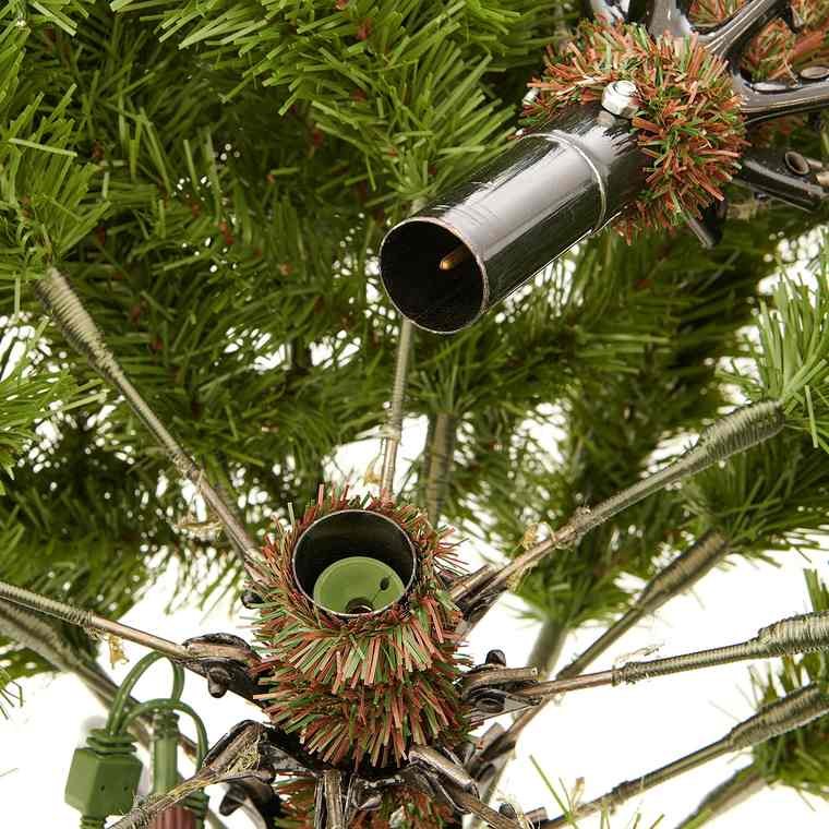 7.5 ft full Fraser Fir Christmas tree with 2800 twinkling LED lights