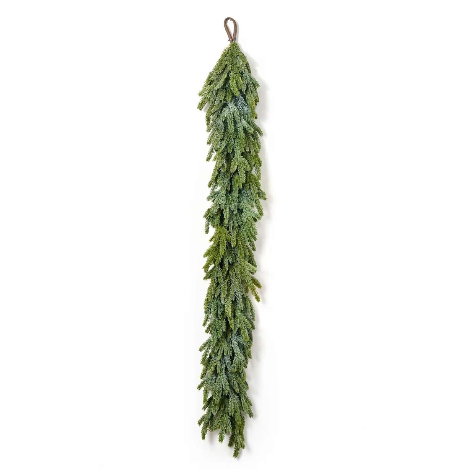 Real Touch Wintergreen Fraser Fir faux greenery Christmas garland