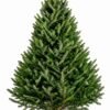 10 ft Fraser Fir Christmas tree with classic holiday styling