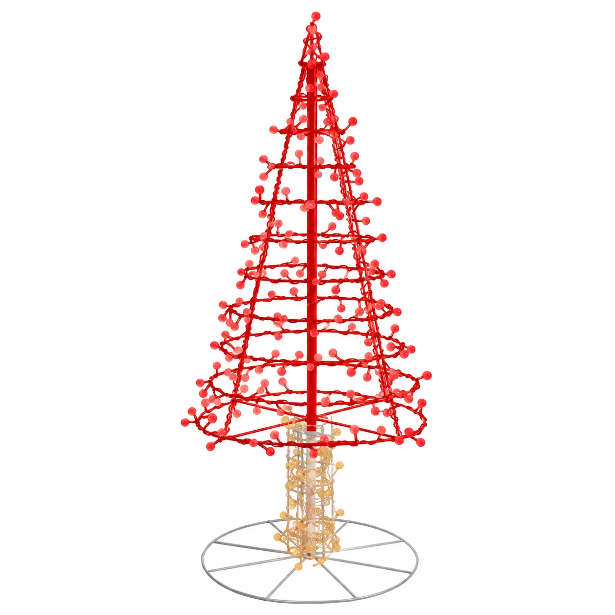 Alpine Tree LED Light Display illuminated Christmas tree decoration
