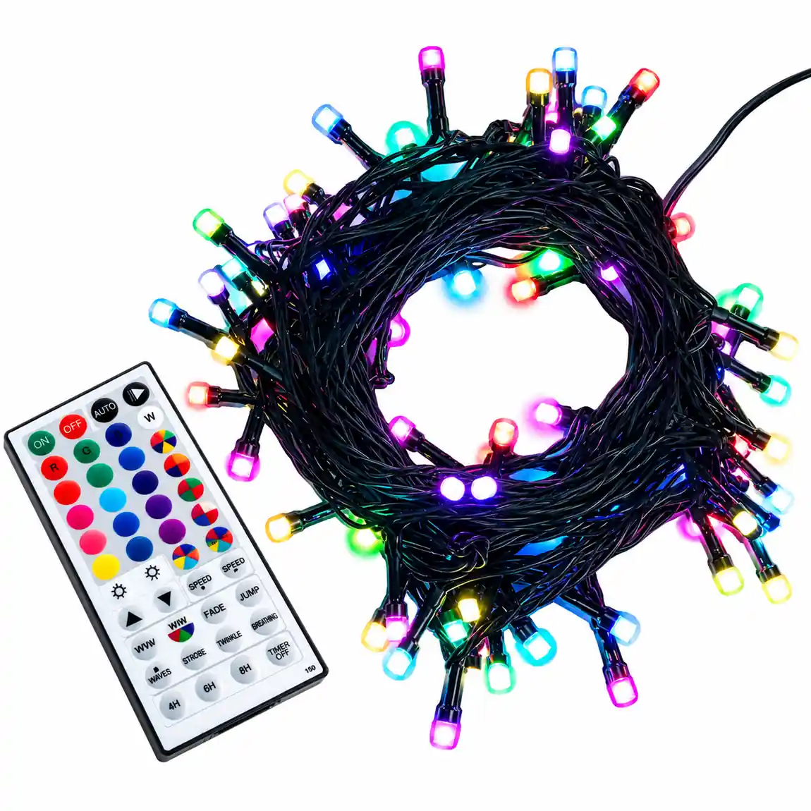 RGB Christmas Tree String Lights with 1-Touch Sync All feature