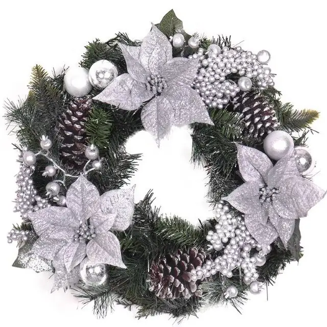 Eira Christmas Wreath elegant festive holiday decoration